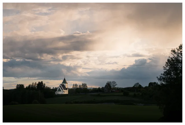 Church at sunset